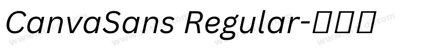CanvaSans Regular字体转换 CanvaSans Regular字体转换